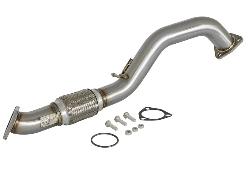 aFe Power Elite Twisted Steel 16-17 Honda Civic I4-1.5L (t) 2.5in Rear Down-Pipe Mid-Pipe - DTX Performance