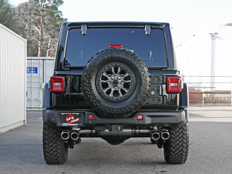 aFe Vulcan Series 2.5in 304SS Cat-Back Exhaust 2021+ Jeep Wrangler 392 6.4L w/ Polished Tips - DTX Performance