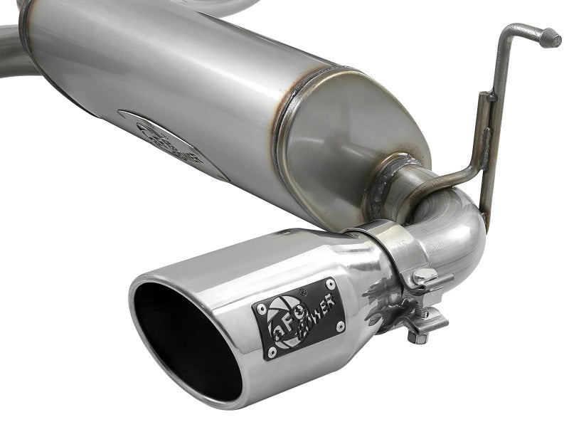 aFe Rebel Series 409 Stainless Steel Cat-Back Exhaust 18-21 Jeep Wrangler JL 2.0L (t) - Polished Tip - DTX Performance