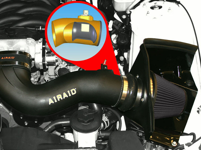 Airaid 05-09 Mustang GT 4.6L MXP Intake System w/ Tube (Dry / Black Media) - DTX Performance