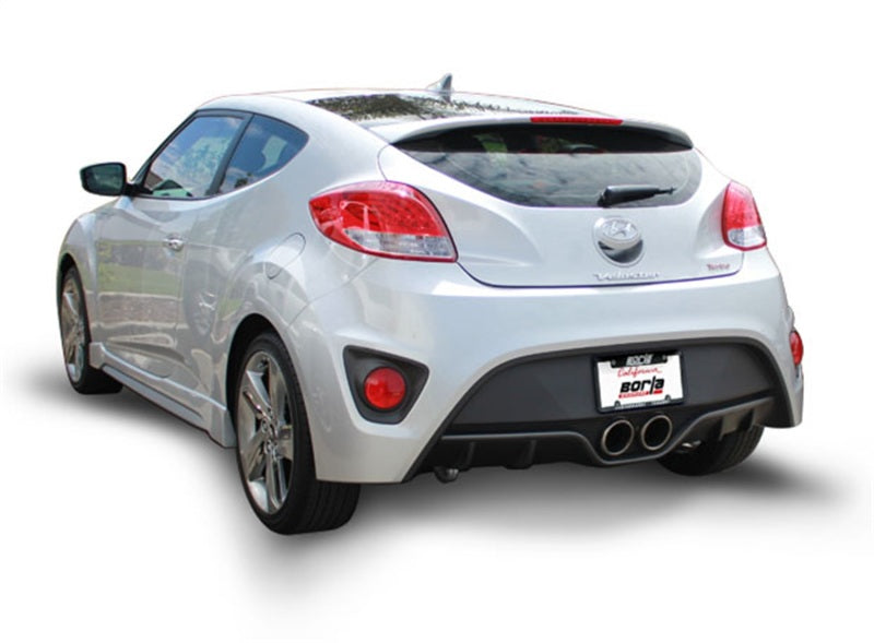 Borla 13-15 Hyundai Veloster Turbo 1.6L AT/MT FWD 2dr Dual Center Rear Exit Cat-Back Exhaust - DTX Performance