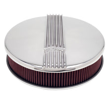 Load image into Gallery viewer, Edelbrock Air Cleaner Classic Series Round Aluminum Top Cloth Element 14In Dia X 3 9In Polished - DTX Performance