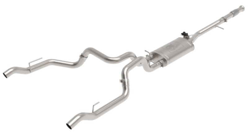 aFe Gemini XV 3in 304 SS Cat-Back Exhaust w/ Cutout 19-21 GM Silverado/Sierra 1500 V8 - DTX Performance