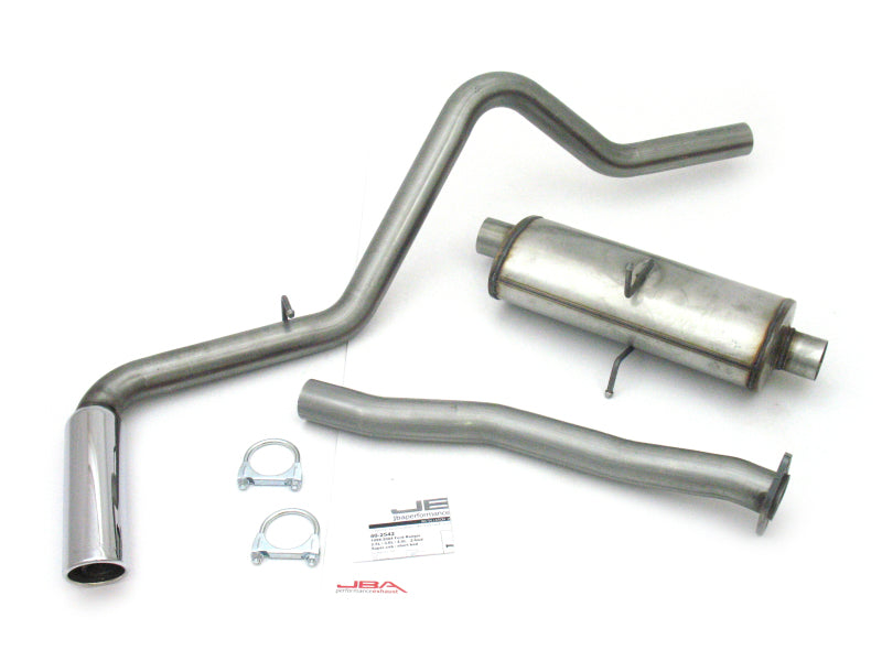 JBA 98-11 Ford Ranger Super Cab 2.5L/3.0L/4.0L 409SS Pass Side Single Exit Cat-Back Exhaust - DTX Performance