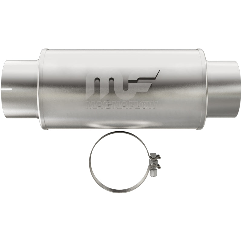 MagnaFlow Muffler Mag DSL SS 7x7x14 5in Inlet 5in Outlet - DTX Performance