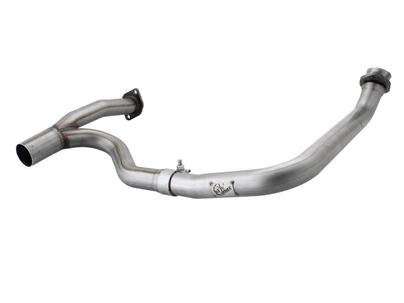 aFe Power Twisted Steel Y-Pipe Stainless Steel 2.5in 12-14 Jeep Wrangler V6 3.6L - DTX Performance