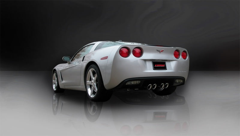 Corsa 09-13 Chevrolet Corvette C6 6.2L V8 Polished Sport Axle-Back Exhaust - DTX Performance