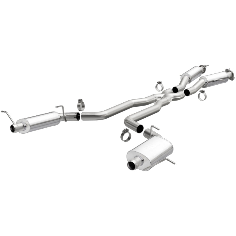 MagnaFlow 12 Jeep Grand Cherokee V8 6.4L Dual Split Rear Exit Stainless Cat Back Performance Exhaust - DTX Performance