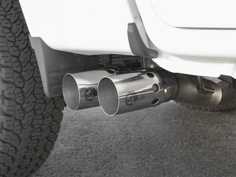 aFe Rebel Series DPF-Back 3in Side Exit SS Exhaust w/ IC Polished Tips 2016 GM Colorado/Canyon 2.8L - DTX Performance