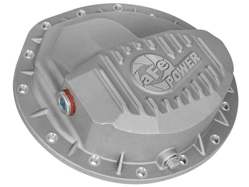 afe Front Differential Cover (Raw; Street Series); Dodge Diesel Trucks 03-12 L6-5.9/6.7L (td) - DTX Performance