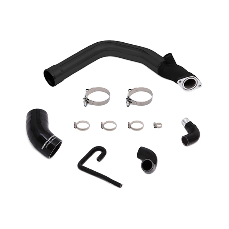 Mishimoto 2015 Subaru WRX Top-Mount Intercooler Kit - Powder Coated Black & Polished Pipes - DTX Performance