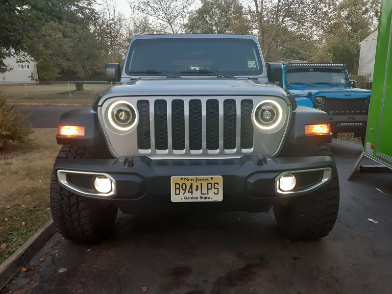 Oracle Jeep JL/Gladiator JT Oculus Switchback Bi-LED Projector Headlights - Amber/White Switchback - DTX Performance