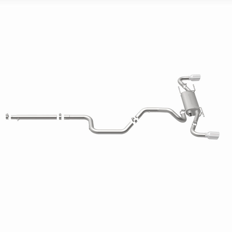 MagnaFlow 10-12 Mazda 3 L4 2.5L Hatchback Split Rear Exit Stainless Cat Back Performance Exhaust - DTX Performance