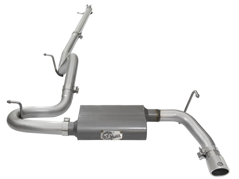 aFe Scorpion 2-1/2in Aluminized Steel Cat Back Exhaust 07-17 Jeep Wrangler V6-3.6/3.8L (4 Dr) - DTX Performance