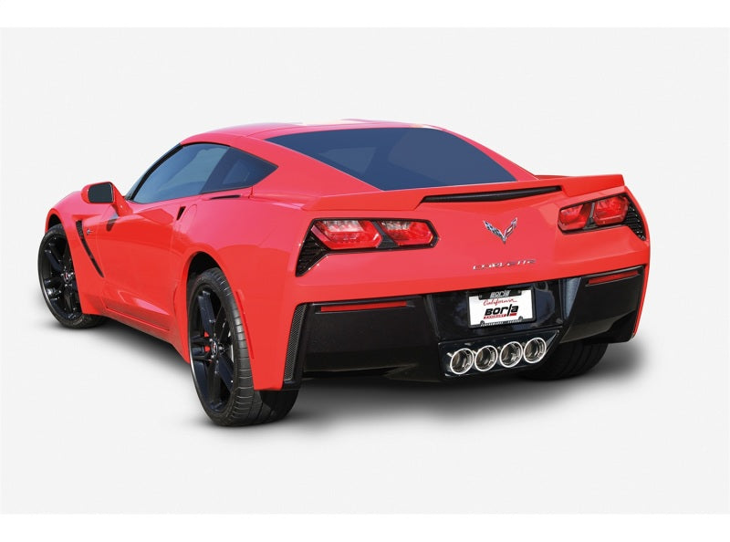 Borla 14-15 Chevy Corvette C7 w/o AFM w/o NPP Atak Rear Section Exhaust Quad Rd RL Tips - DTX Performance