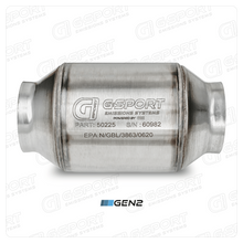 Load image into Gallery viewer, GESI G-Sport 400 CPSI GEN 2 EPA Compliant 2.5in Inlet/Outlet Catalytic Converter-4in x 4in-350-500HP - DTX Performance