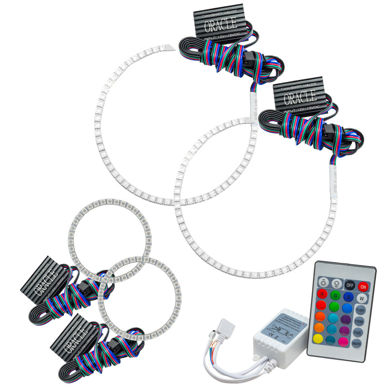 Oracle Mini Cooper 05-08 Halo Kit - ColorSHIFT w/ Simple Controller - DTX Performance