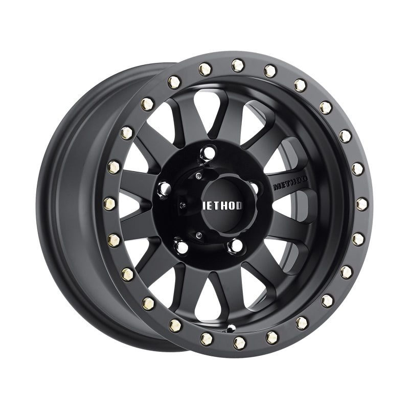 Method MR304 Double Standard 15x8 -24mm Offset 5x4.5 83mm CB Matte Black Wheel - DTX Performance