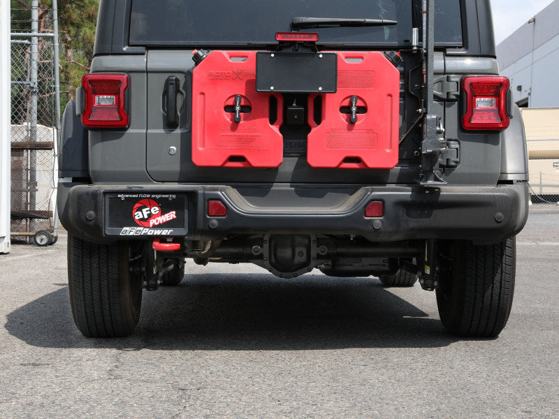 aFe MACH Force-Xp Axle-Back Exhaust System w/NoTip 18-20 Jeep Wrangler L4-2.0T / V6-3.6L - DTX Performance