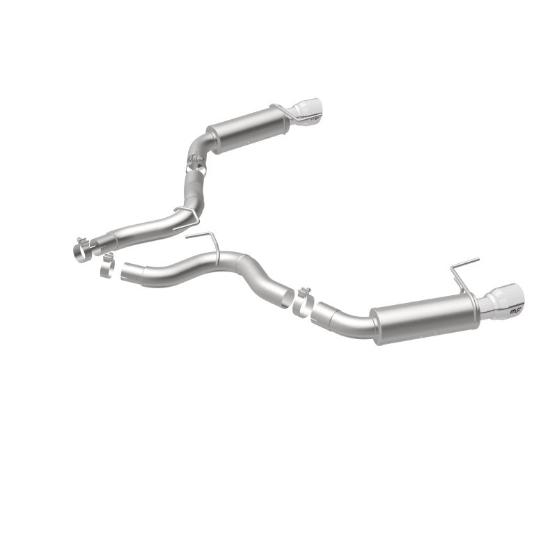 MagnaFlow Axle Back, SS, 3in, Competition, Dual Split Polished 4.5in Tip 2015 Ford Mustang GT V8 5.0 - DTX Performance