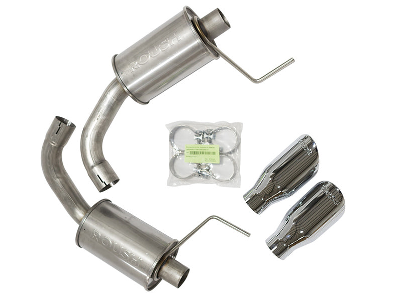 Roush 2015-2017 & 2024 Ford Mustang 5.0L V8 Exhaust Kit w/ Round Tips (304SS) - DTX Performance