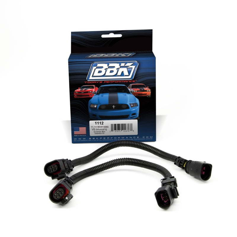 BBK 11-14 Mustang GT Front O2 Sensor Wire Harness Extensions 12 (pair) - DTX Performance