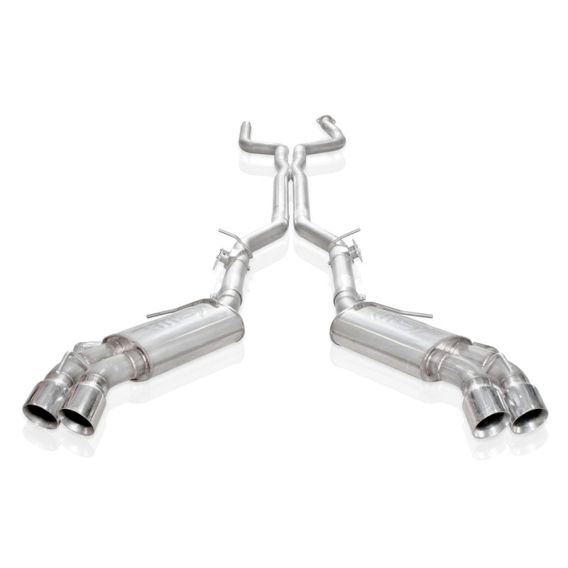 Stainless Works 2016-18 Camaro SS Exhaust 3in X-Pipe AFM Valves NPP Replacement Valves 4in Quad Tips - DTX Performance