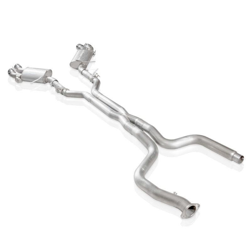 Stainless Works 2016-18 Camaro SS Exhaust 3in X-Pipe AFM Valves NPP Replacement Valves 4in Quad Tips - DTX Performance