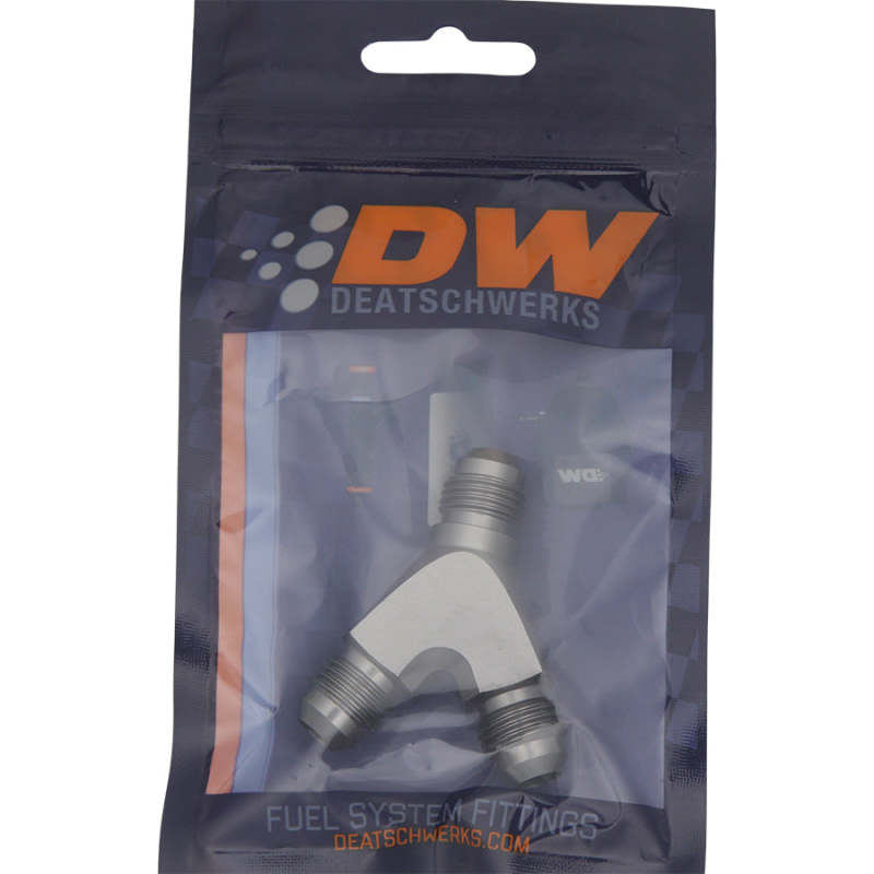 DeatschWerks 6AN Male Flare + 6AN Male Flare to 6AN Male Flare Y Block Fitting - DTX Performance