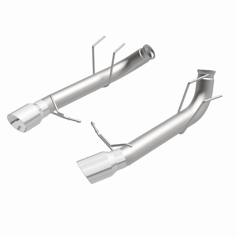 MagnaFlow 13 Ford Mustang Dual Split Rear Exit Stainless Axle-Back Cat Back Exhaust (Competition) - DTX Performance