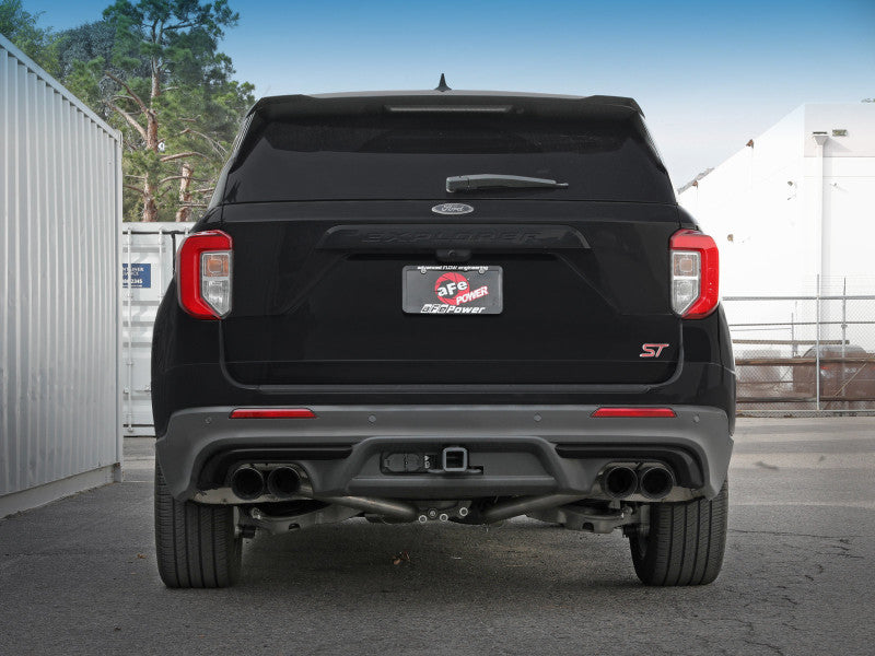 aFe MACH Force-Xp 2.5in. 304 SS C/B Exhaust 20-21 Ford Explorer V6-3.0L - Black Tip - DTX Performance