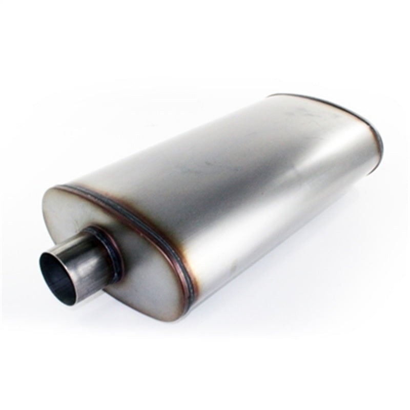 aFe MACHForce XP Exhausts Mufflers SS-409 EXH Muffler 3In/Out 5x11 Body Brushed - DTX Performance