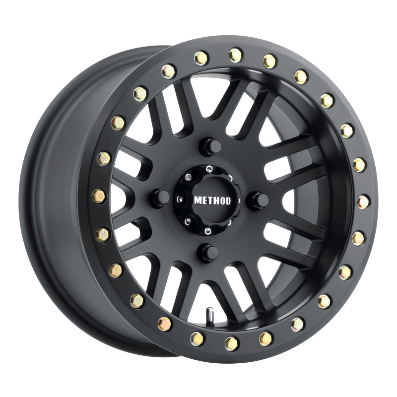 Method MR406 UTV Beadlock 14x10 / 5+5/0mm Offset / 4x136 / 106mm CB Matte Black Wheel - DTX Performance