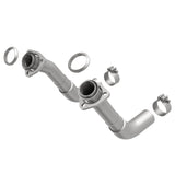 MagnaFlow 66-72 Chevy C10 Pickup V8 2-Piece Front Exhuast Pipe Kit (2in Tubing/Clamps/Inlet Flanges)