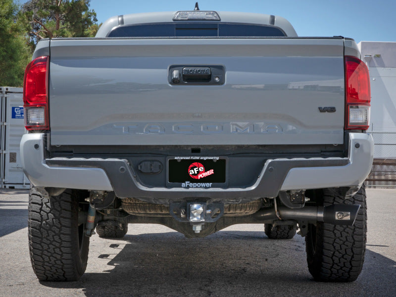 aFe 16-22 Toyota Tacoma Apollo GT Series 2.5in. - 3in. 409 SS Cat-Back Exhaust System w/ Black Tip - DTX Performance