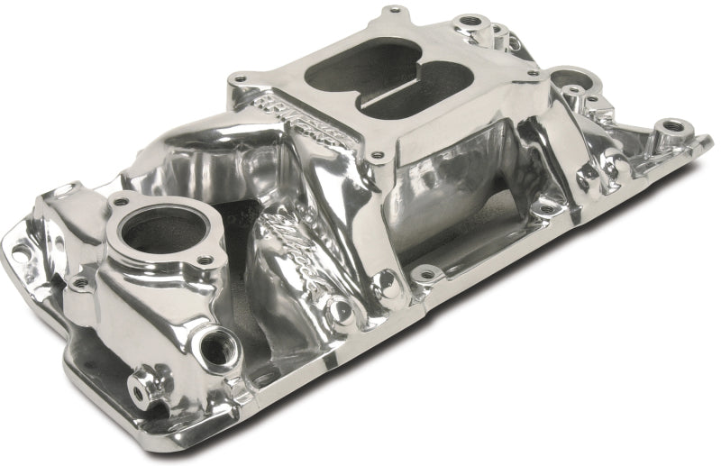 Edelbrock Polished S/B Chevy RPM Air-Gap Manifold - DTX Performance