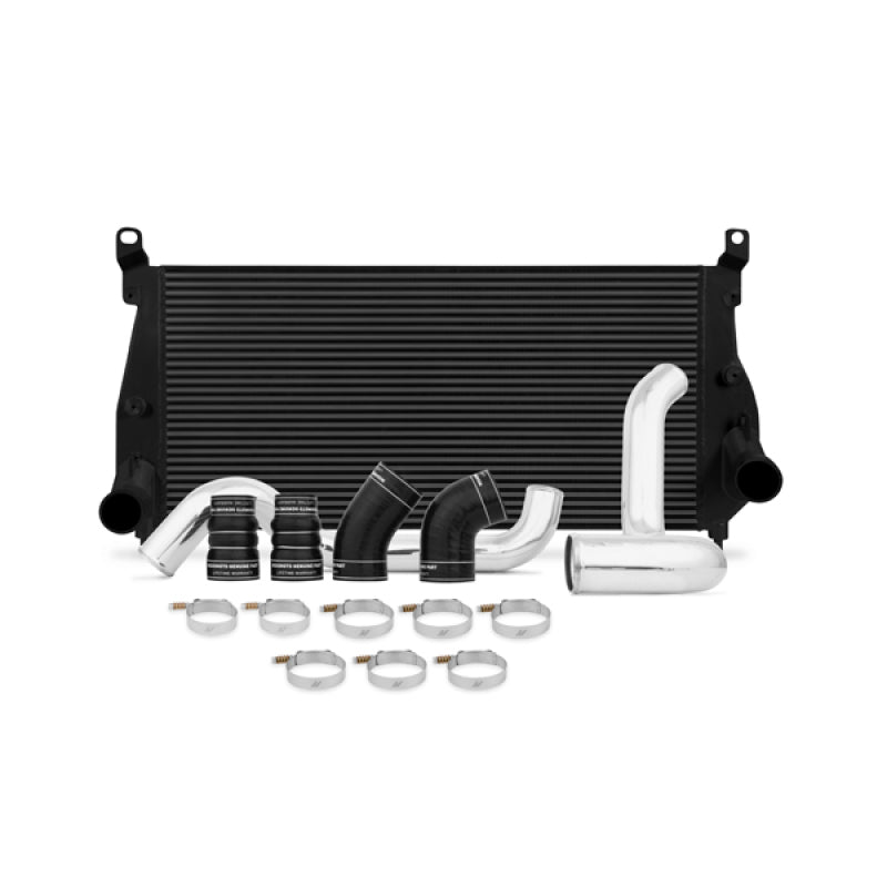 Mishimoto 02-04.5 Chevrolet 6.6L Duramax Intercooler Kit w/ Pipes (Black) - DTX Performance