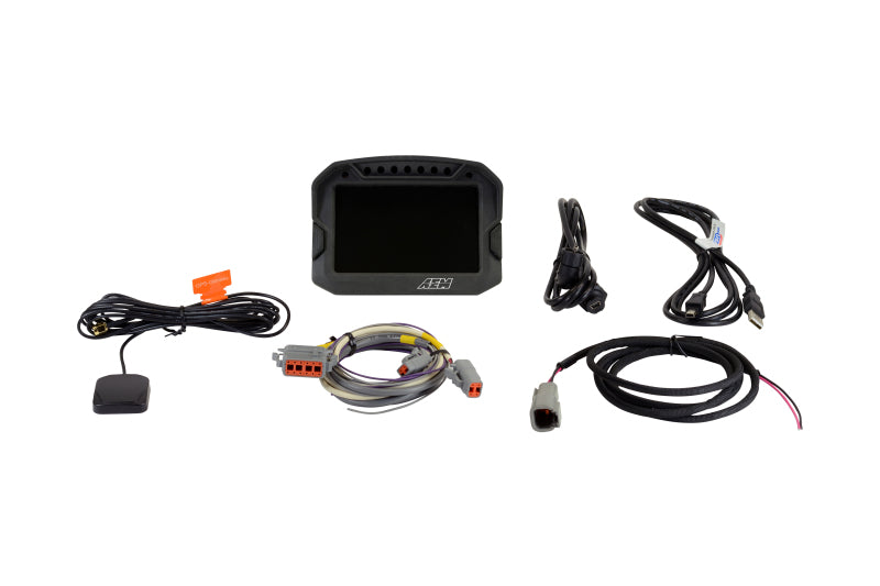 AEM CD-5LG Carbon Logging Digital Dash Display w/ Internal 10Hz GPS & Antenna - DTX Performance