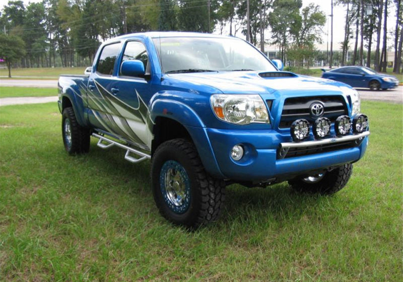 N-Fab Light Bar 05-11 Toyota Tacoma - Gloss Black - Light Tabs - DTX Performance