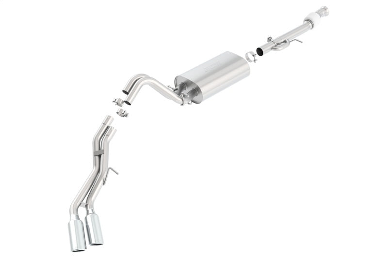 Borla 15-16 Cadillac Escalade ESV 6.2L Auto Trans Dual Round Rolled Truck Side Exit Catback Exhaust - DTX Performance