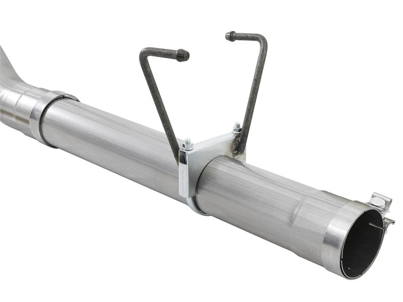 aFe LARGE BORE HD 4in 409-SS DPF-Back Exhaust w/Polished Tip 07.5-12 Dodge Diesel Trucks L6-6.7L(td) - DTX Performance