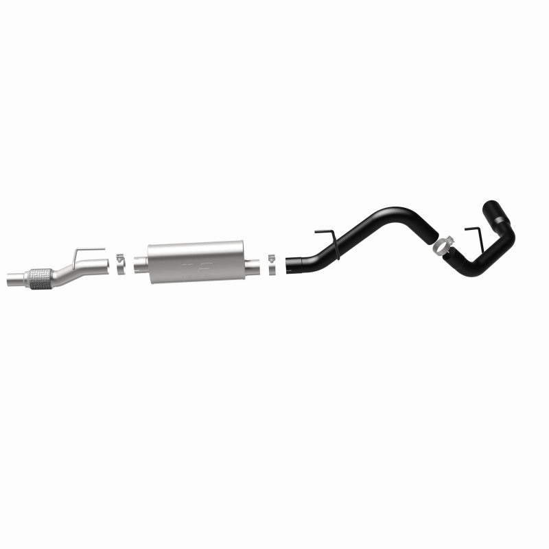 MagnaFlow SYS Cat-Back 11-14 Ford F-150 3.5L V6 EcoBoost 3in Black Single Side Exit Rear 3 Tip - DTX Performance