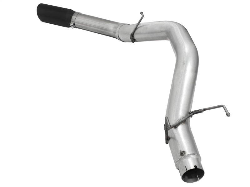 aFe Atlas 5in DPF-Back Aluminized Steel Exh Dodge RAM Diesel 13-14 L6-6.7L Mega Cab w/ Black Tip - DTX Performance