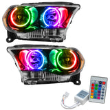 Oracle 11-13 Dodge Durango SMD HL Halogen - Black - ColorSHIFT w/ Simple Controller