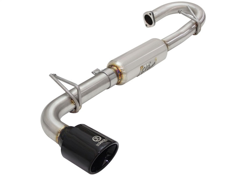 aFe Takeda 11-16 Scion TC 2.5L 2 1/4-2 1/2in Stainless Steel Axle-Back Exhaust w/Black Tip - DTX Performance