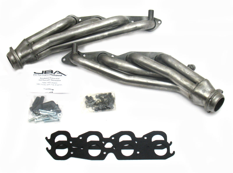 JBA 96-00 GM Truck 7.4L Voretc w/EGR & A.I.R. 1-3/4in Primary Raw 409SS Cat4Ward Header - DTX Performance