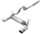 aFe Rebel Series 409 Stainless Steel Cat-Back Exhaust 18-21 Jeep Wrangler JL 2.0L (t) - Polished Tip