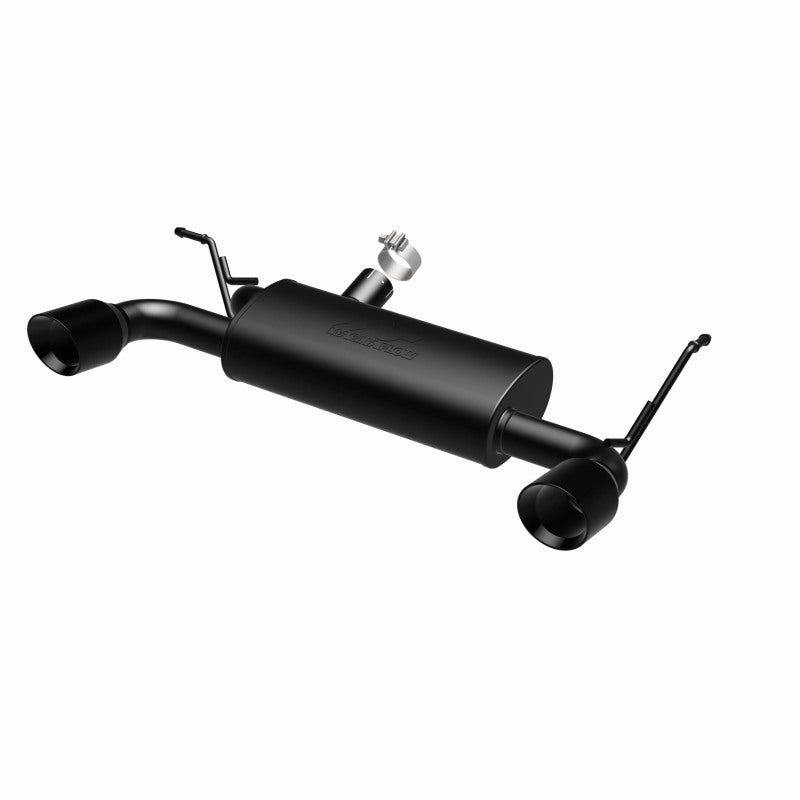 MagnaFlow 07-17 Jeep Wrangler JK 3.8/3.6L Dual Split Rear Exit Black Axle-Back Exhaust - DTX Performance