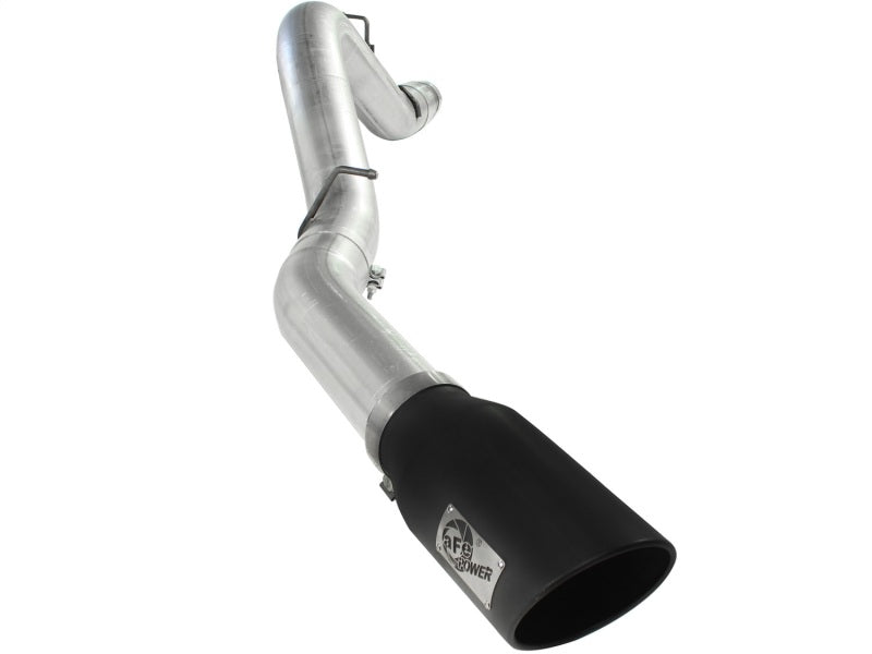 aFe Atlas Exhaust 5in DPF-Back Al Steel 11-13 GM Diesel Trucks V8-6.6L (td) LML (Blk Tip) - DTX Performance