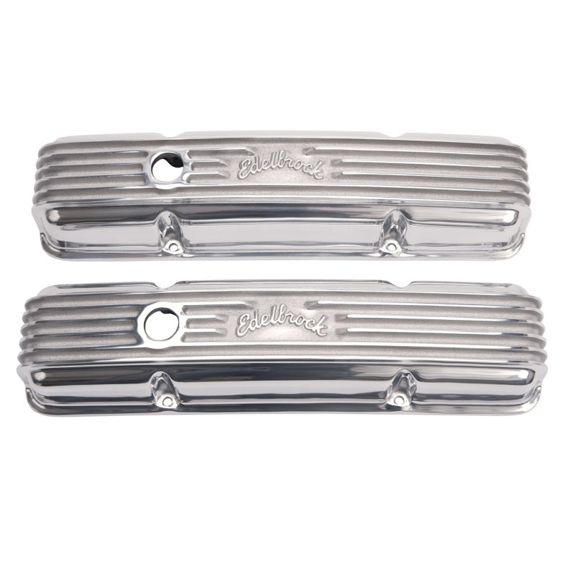 Edelbrock Valve Cover Classic Series Chevrolet 1959-1986 262-400 CI V8 Polshed - DTX Performance